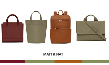 Vegan accessories brand Matt & Nat debuts 100% recycled handbag collection